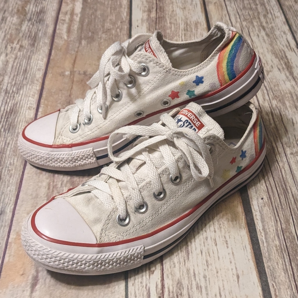 Converse Custom Rainbow Sneakers